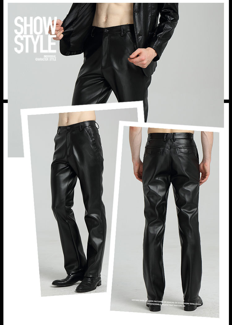 Pantalon cuir homme en vrac PU pour automne - Ref 1484778 Image 18