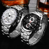 保西尼 Стальной ремешок, спортивный календарь, водонепроницаемый циферблат, водонепроницаемые часы, подарок на день рождения