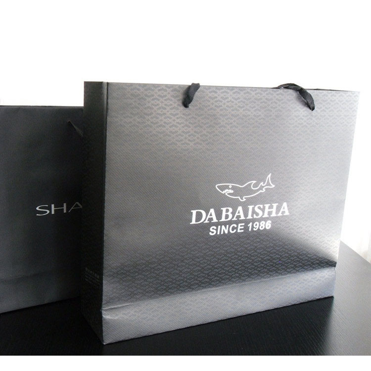 纸袋厂家生产批发手提卡通纸袋礼品购物纸袋 黑白手提袋