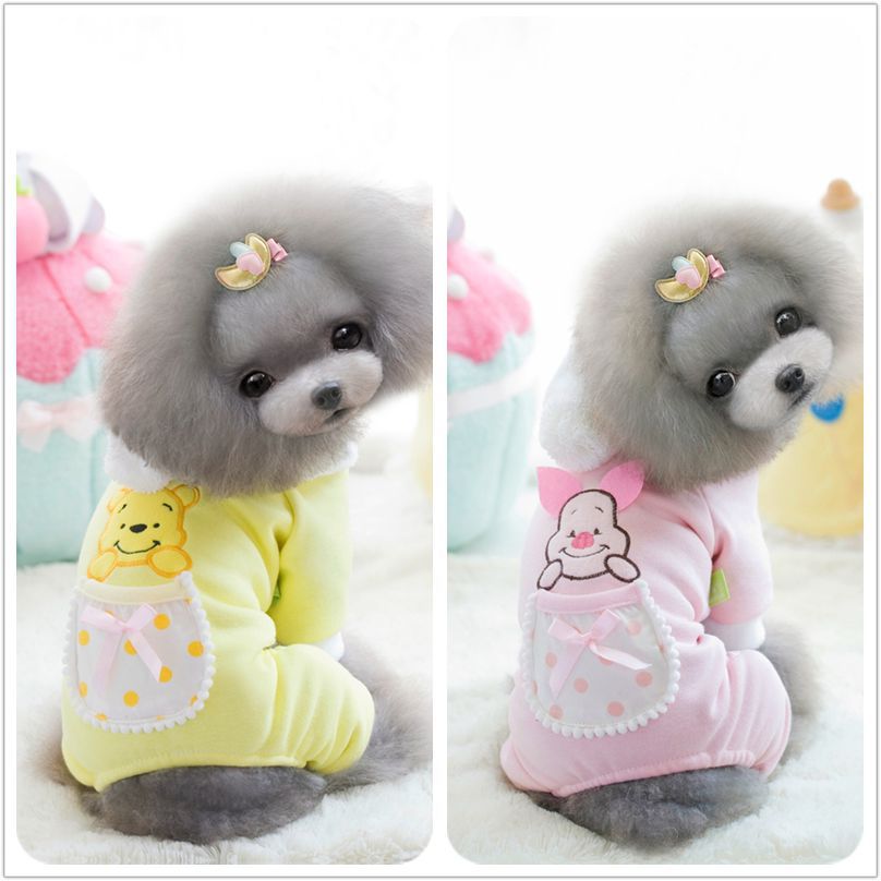 16011小猪小熊加绒连体裤