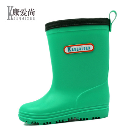 Giày cao cổ trẻ em Kang Ai Shang đôi giày cao cổ màu bé trai và bé gái bốn mùa nhẹ nhàng không trơn trượt thương mại cao su nước ngoài ủng đi mưa Giày đi mưa