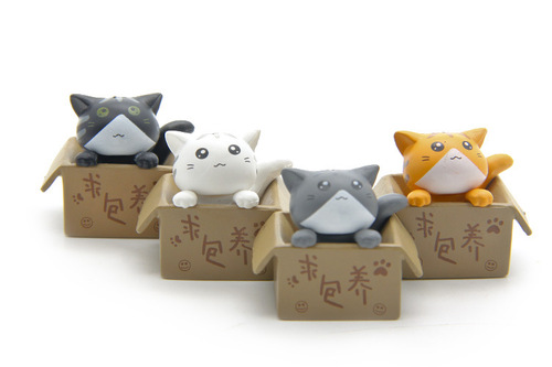 Cute and vivid, please keep a cat, micro bonsai, succulent ornaments, garden ornaments, micro landscape potted garden ornaments