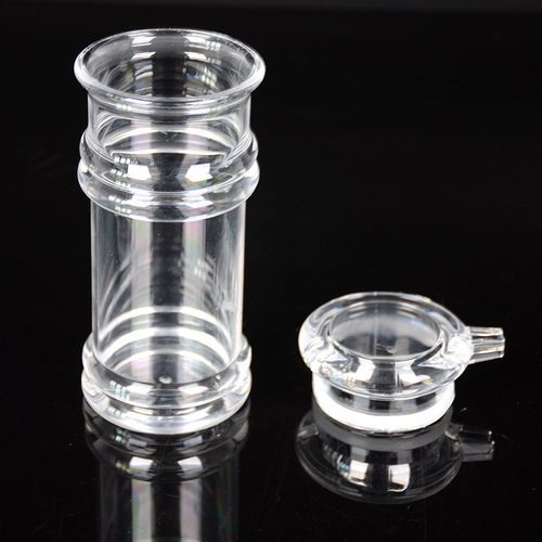 Factory wholesale acrylic seasoning bottle, kitchenware soy sauce and vinegar divider jug with lid, seasoning with cover and seal for home use