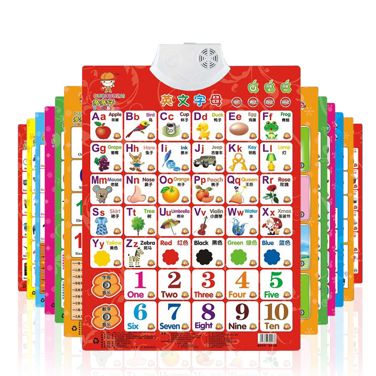 Sunlight Babe voiced Poster Early education initiation Vocalization Hanging picture children Puzzle Toy Factory Discount