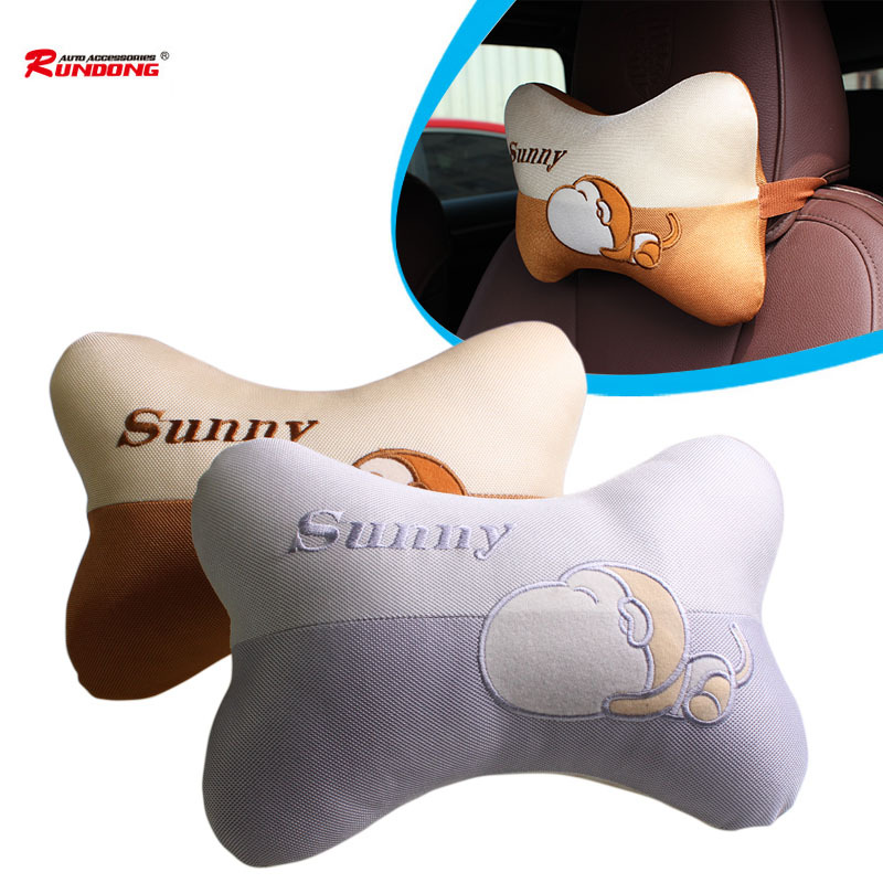 夏季透氣汽車骨頭枕 汽車頭枕 猴子頭枕 汽車用品 單只 TP-0108