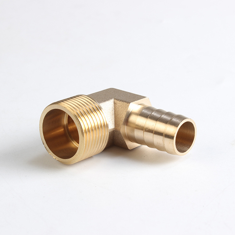 铜出气嘴水管煤气1分2分3分4分外丝接头外牙弯头宝塔咀90度铜弯头