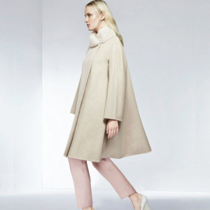 European and American fashion shawl cloak overcoat pure wool coat