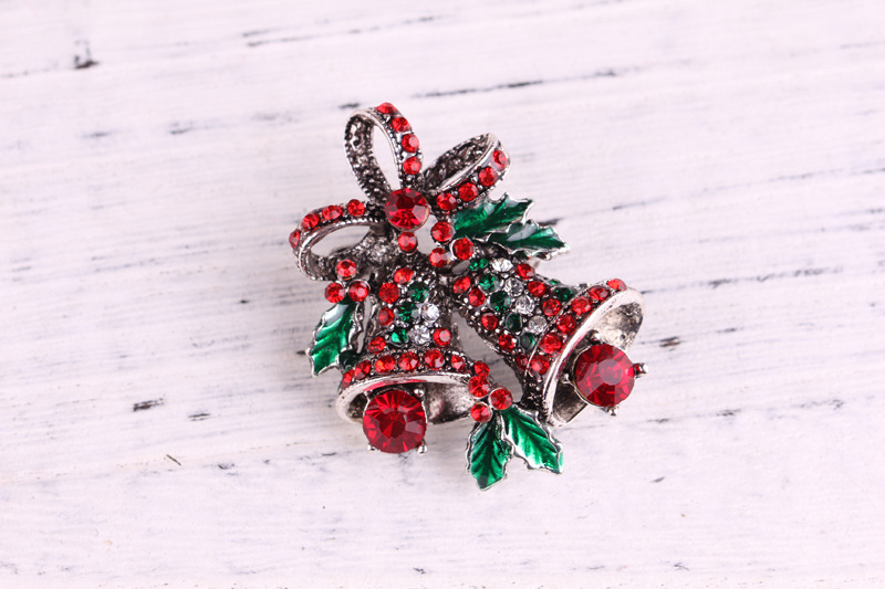 Fashion Bell Alloy Inlay Rhinestones Unisex Brooches display picture 4