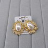 Earrings from pearl, accessories, new collection, Korean style