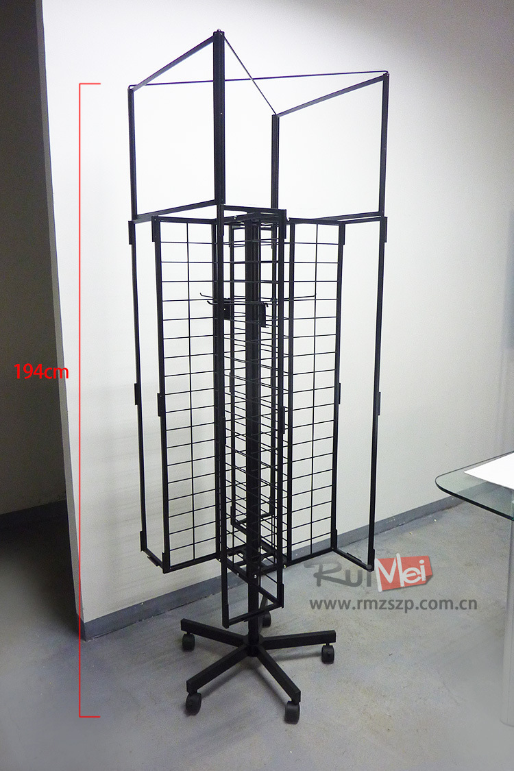 手机配件架 四面铁质挂钩展示架 手套展示架  铁质金属展示架定制