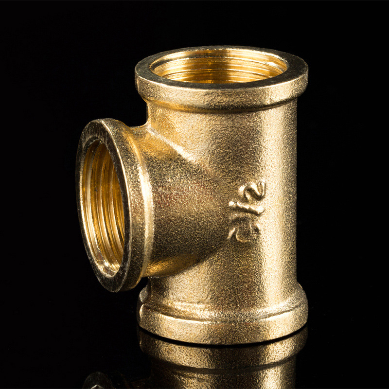 厂家直销全铜内丝三通内牙三通铜配件接头4分6分1寸现货供应精铜