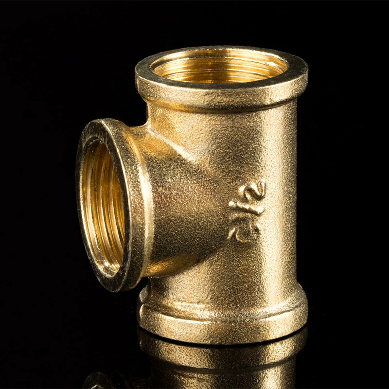 Фабрика прямой медный Внутренний провод тройник Внутренний Зуб тройник медный фитинг соединение 4 точки 6 пунктов 1 дюйм в запасе поставки