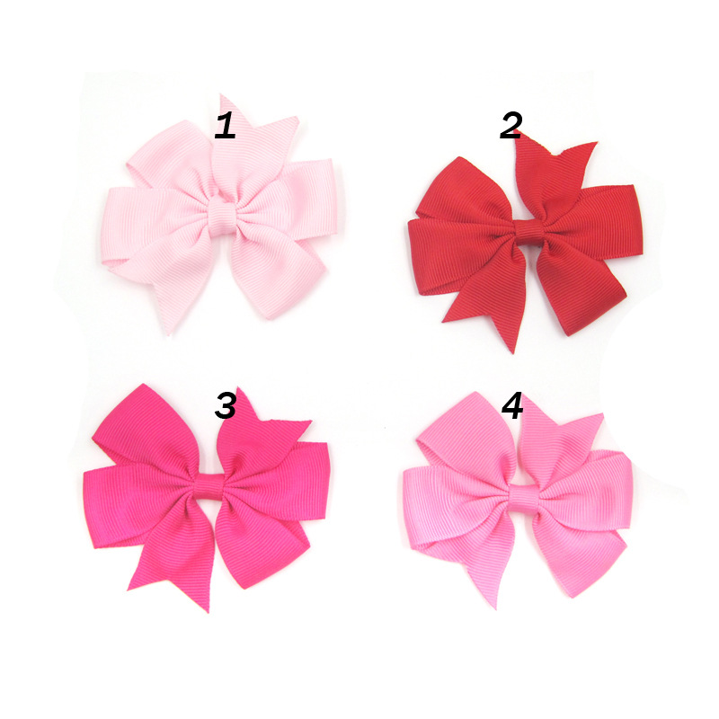 Cute Solid Color Flower Cloth Hair Clip display picture 1