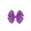 Small hair accessory, headband with bow, hairgrip, European style, polyester, 19 colors