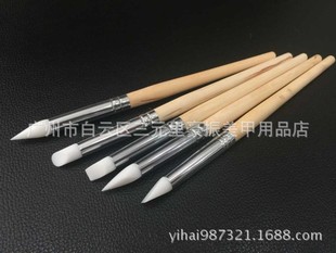 Nail art new nail art silicone pen carving hollow pen carving pen silicone pen 5 sets