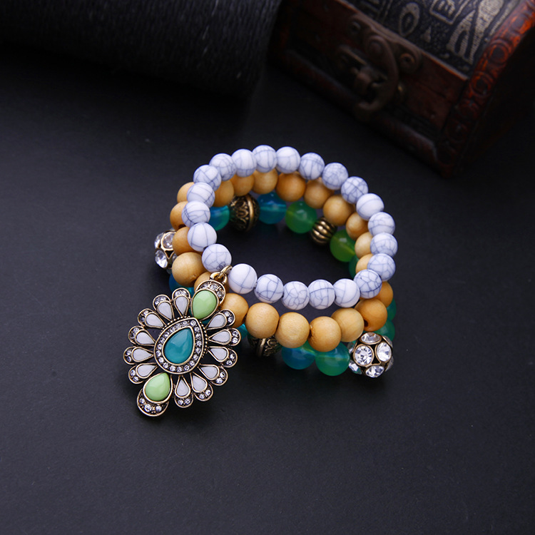 Fashion Jewelry Multi-layer Four-piece Bead Pendant Women's Bracelet Wholesales Fashion display picture 10