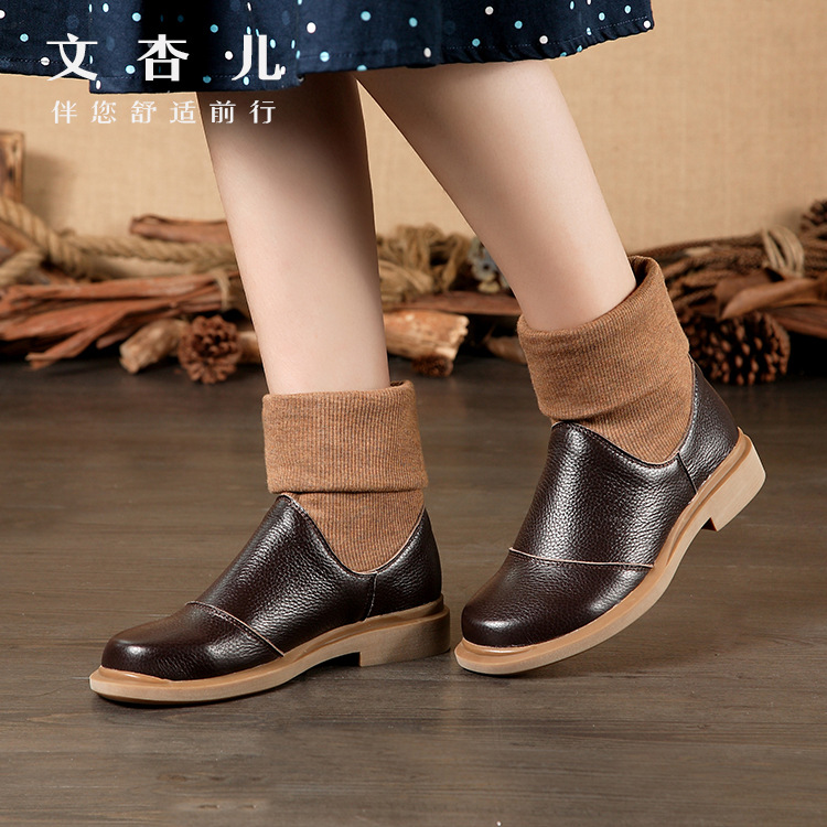 Bottes femme WEN XINER en En cuir - Ref 3355544 Image 4