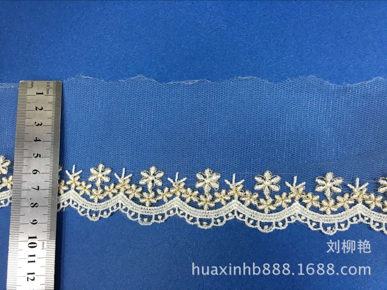 银丝条码，银线花边，银线条码，银线对花，银线胸花，银线宽花边