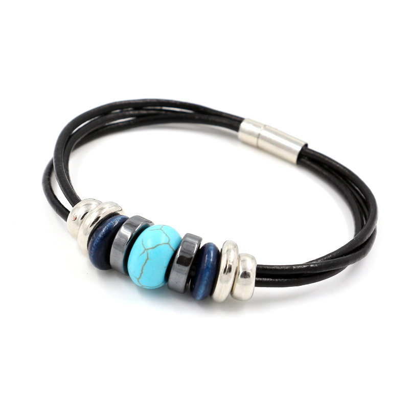 Turquoise ethnic accessory natural stone