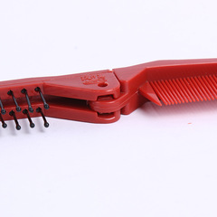Portable folding comb, plastic hair styling comb, practical hair tool for hotels