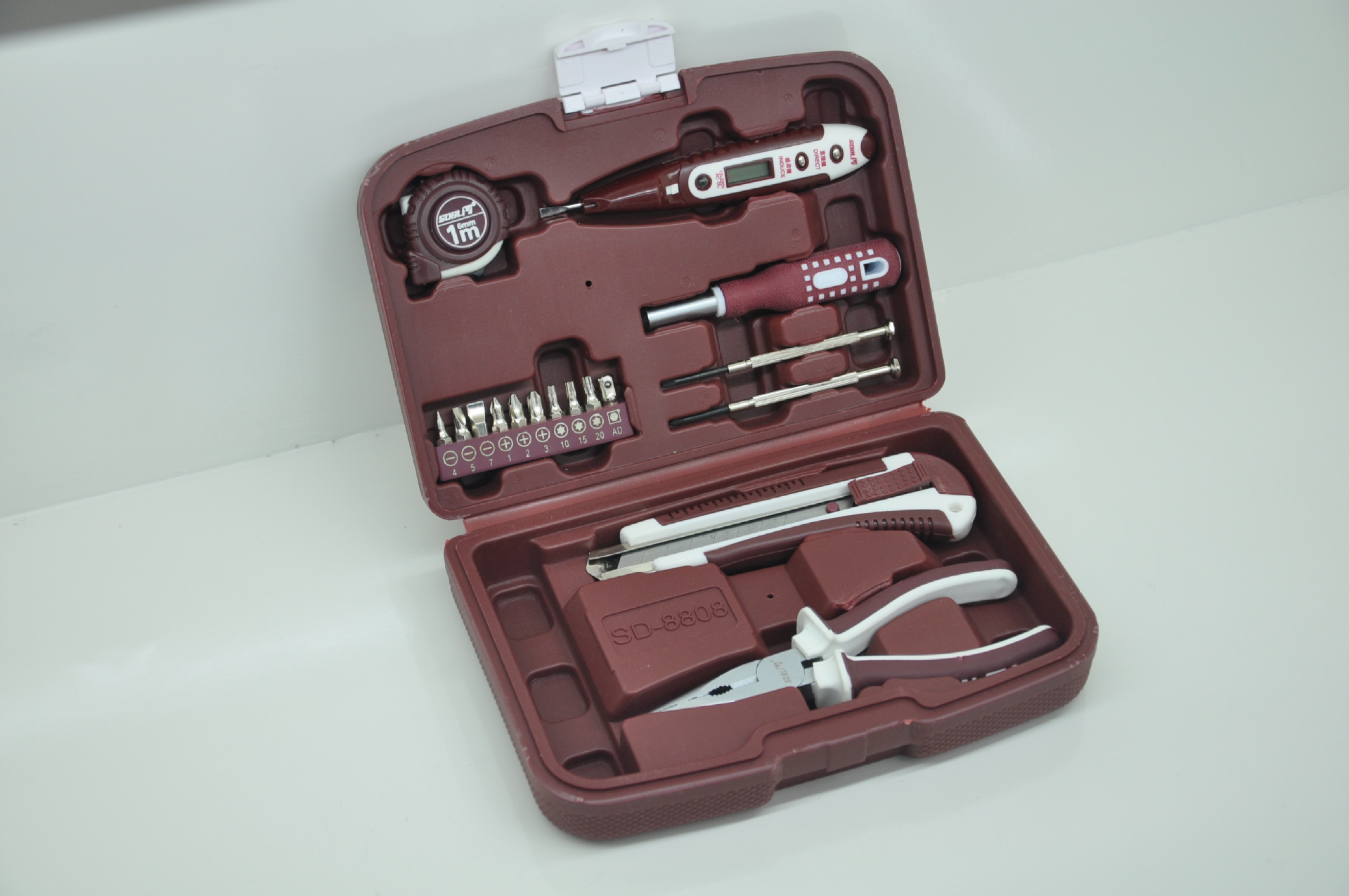 圣德保罗家用工具套装家用组合工具五金工具套装组套工具SD-8808