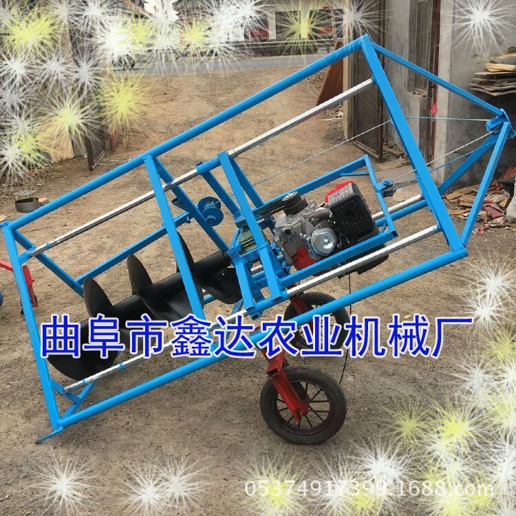 高速公路施工打桩机 手提式螺旋挖坑机 优质打桩机