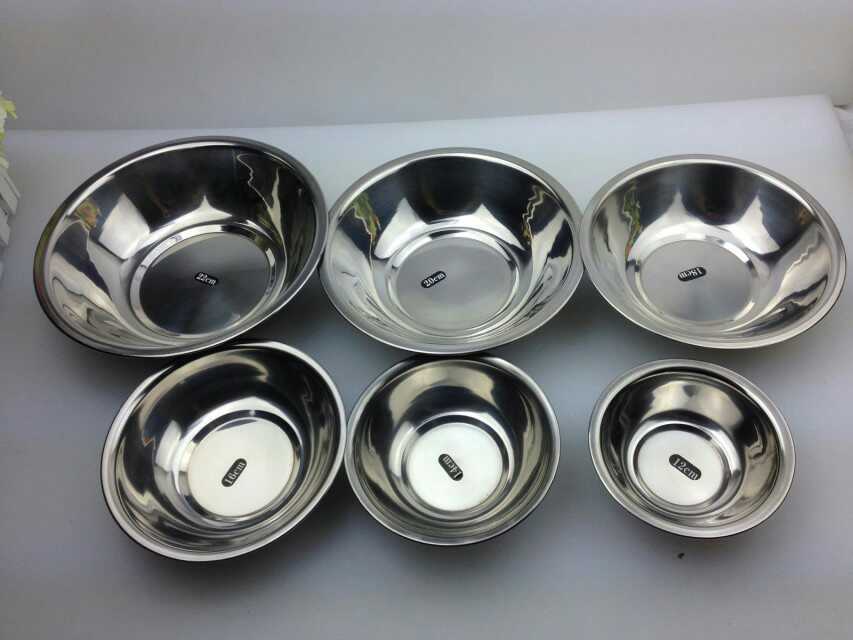 Magnetic stainless steel code bowl, shallow soup bowl, side dish bowl, deepened plate, hotel ginger-garlic-chili bowl and others