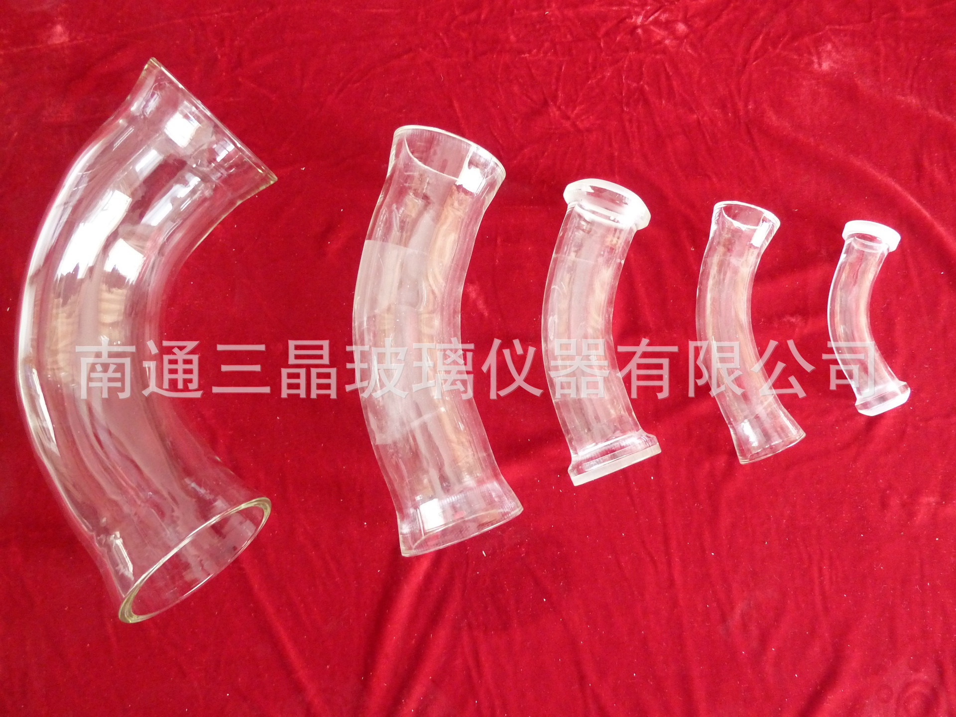 玻璃管道厂家直销扩口玻璃管道 实验玻璃管