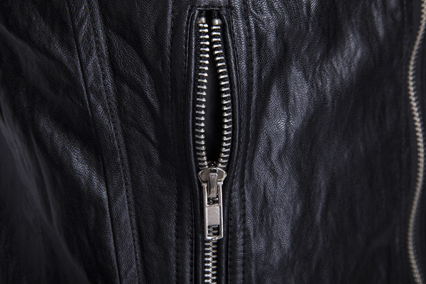 Aowofs high quality leather collar British motorcycle leather punk leather jacket spot