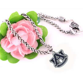 2016欧美字母项链UA奥本大学老虎队 合金吊坠短款锁骨饰品批发