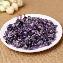 厂家批发天然紫水晶碎石原石水晶枕消磁石铺鱼缸紫晶香薰石做床垫