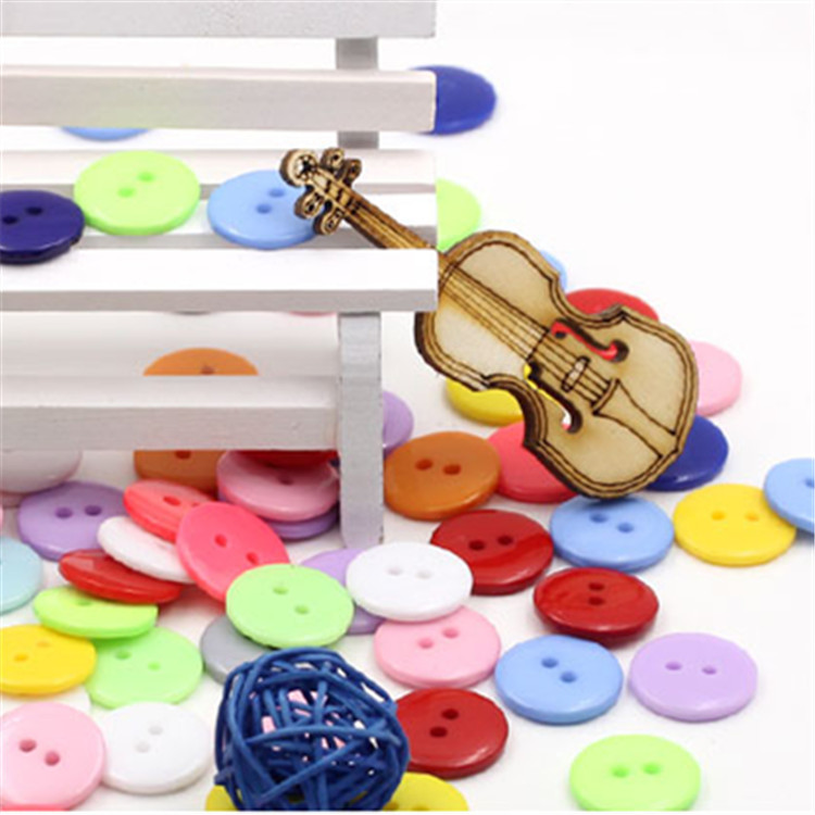 【洁钻辅料】厂家直销 彩色树脂面包扣衬衫开衫毛衣扣儿童手工DIY