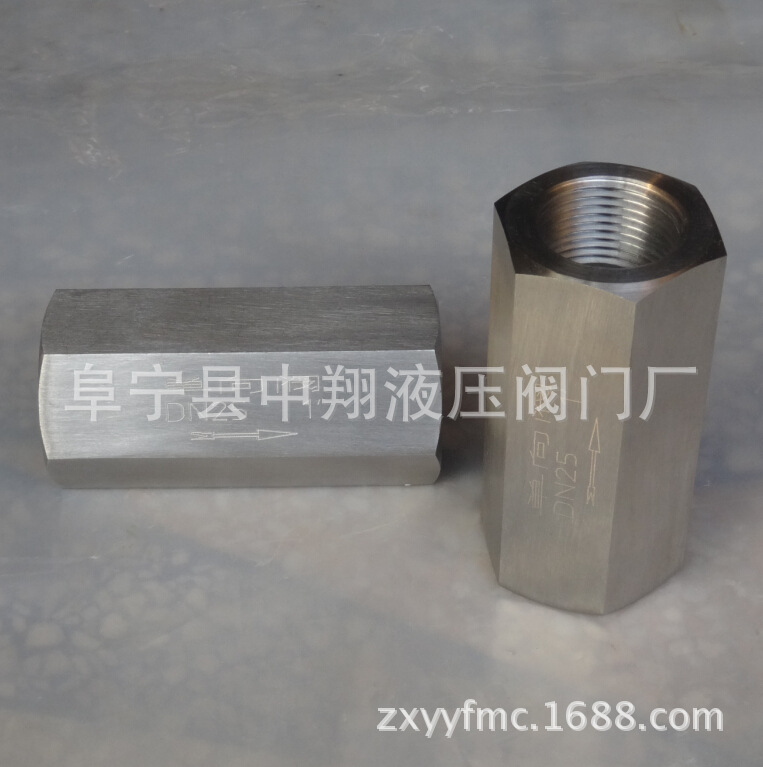 批发不锈钢直通式高压单向阀.1/4.3/8.1/2.1NPT.内螺纹气体单向阀