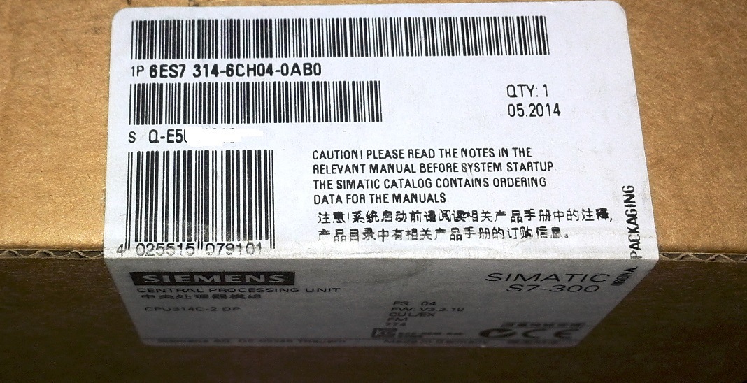 ������PLC CPU314C-2DP 6ES7314-6CH04-0AB0  6ES7314-6CHO4-OABO