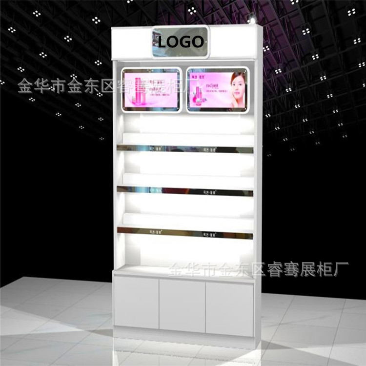 超市货柜化妆品展柜饰品 欧式白色展示柜 净水器展柜 金华展柜厂