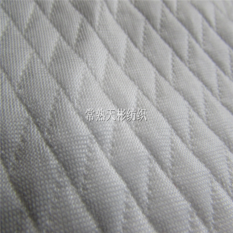 天彬 亮光太空棉 斜格子图案 太空棉系列