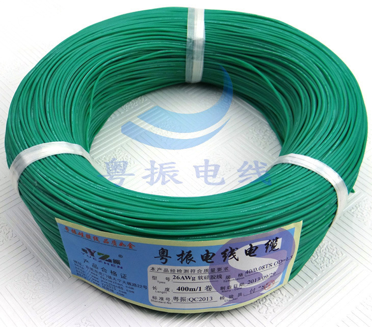Cable de silicona extra suave 6AWG verde
