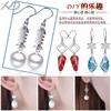 Earrings, accessory, pendant, silver 925 sample, wholesale