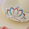 Metal stone inlay, children's crystal, crown, wholesale