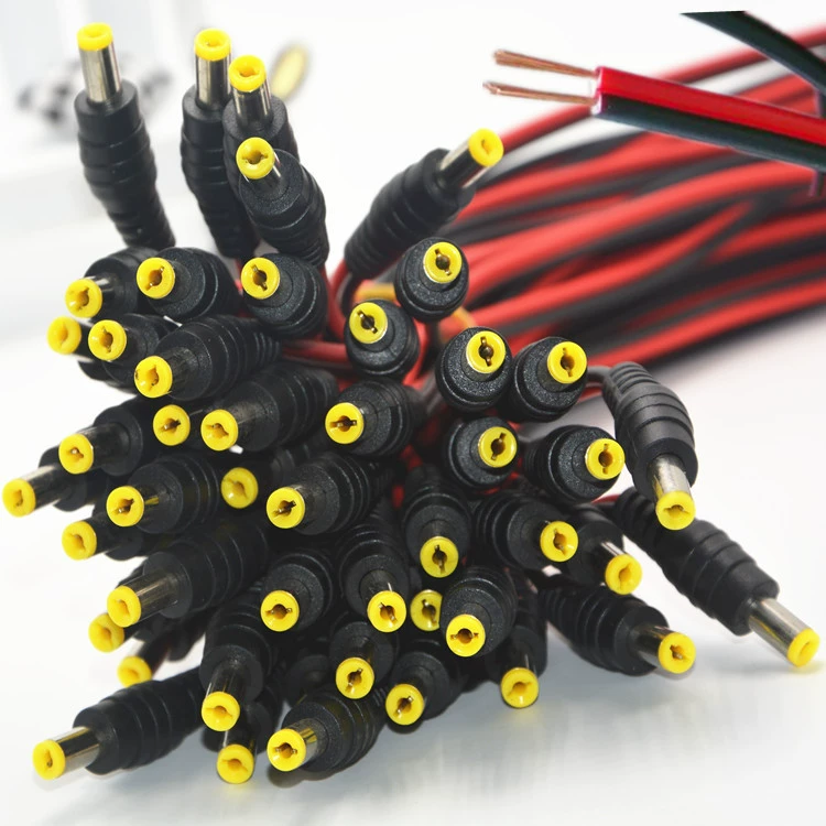 Чистый медный сердечник DC шнур питания камеры видеонаблюдения разъем питания красный черный открытый провод для централизованного питания 12V24VDC головка