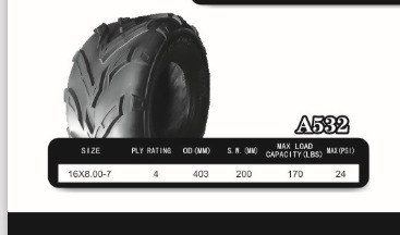 ATV шина  16x8.00-7 нет внутри шина  atv tyre