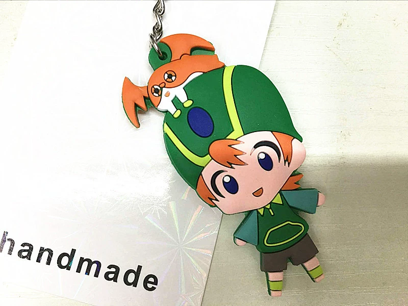 Double-sided monster, keychain PVC from soft rubber, pet