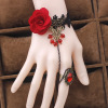 Women's retro red rose lace bracelet new creative hand accessories hot selling cmb291