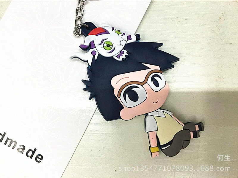 Double-sided monster, keychain PVC from soft rubber, pet