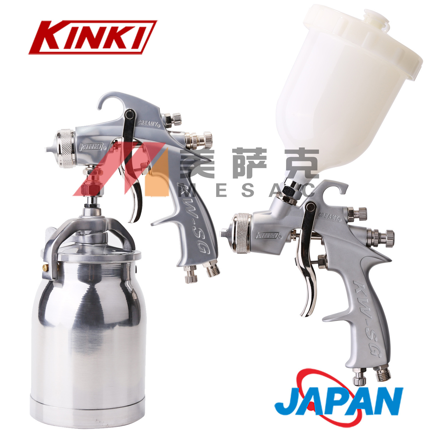 日本KINKI劲力KW-SG喷枪汽车上下壶喷漆枪日本高雾化汽车油漆喷枪