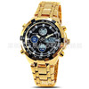 Metal electronic universal watch for leisure