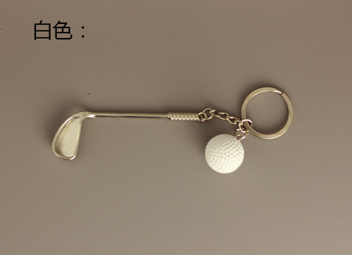 Sports souvenir golf keychain simulation club alloy pendant sports jewelry gift