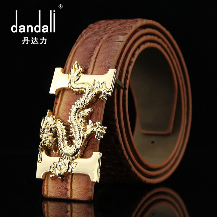 New Crocodile Pattern Belt Men's Plate B...