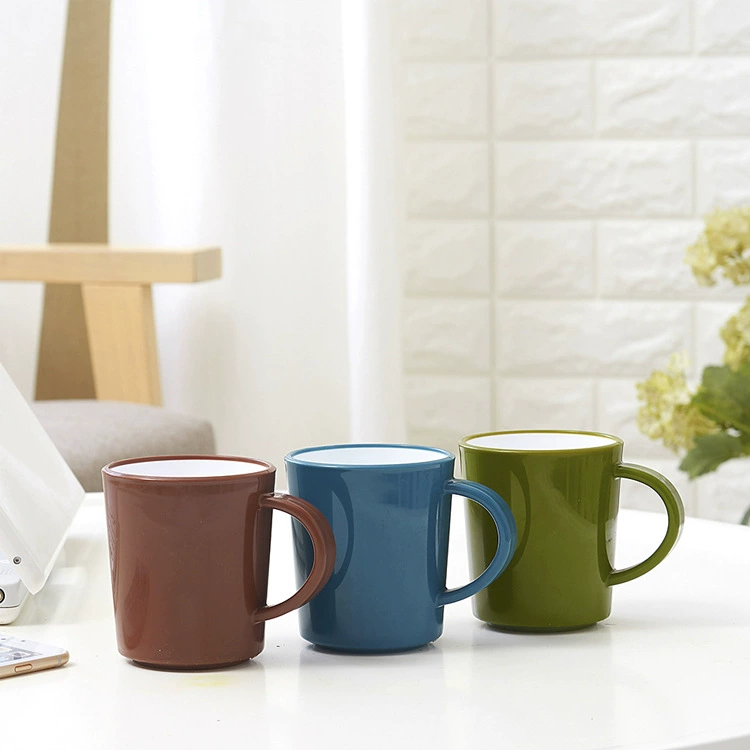 Творческий двухцветный ополаскиватель для полости рта, двойная ручка с стеклом, пластиковый чайник, подарок на день рождения