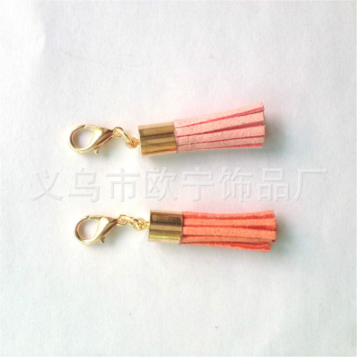 供应韩国绒流苏 钥匙扣挂件 口红管挂件饰品流苏 箱包PU流苏批发